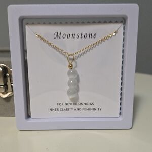Moonstone Gold Necklace